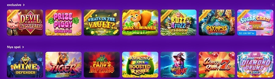 HappyCasino spelutbud